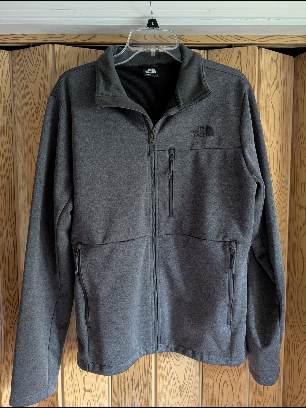 Men's The North Face Windeall Full-Zip Grey Jacket Size Medium